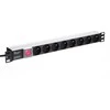 NETRACK 125-19-02 maitinimo paskirstymo blokas 19 colių 1U 230V/16A 8xE ALU