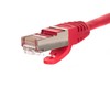 NETRACK BZPAT2FR pataisomasis kabelis RJ45 be kliūčių Cat 5e FTP 2m raudonas