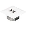 NETRACK 106-24 „Netrack“ pilnas įleidžiamas išleidimo anga 2xRJ45 8p8c UTP Cat6