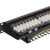 NETRACK 104-19 patch panel 19inch 24-jungtys kat. 6A FTP su lentyna