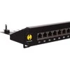 NETRACK 104-19 patch panel 19inch 24-jungtys kat. 6A FTP su lentyna