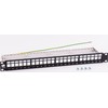 NETRACK 104-21 patch panel Keystone 19 colių 24 jungtys FTP su lentyna