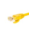 NETRACK BZPAT16Y pataisomasis kabelis RJ45 be kliūčių Cat 6 UTP 1m geltonas