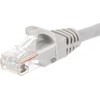 NETRACK BZPAT55UE Netrack patch kabelis RJ45, beknis, Cat 5e UTP, 5m pilkas