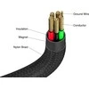 „Verbatim“ magnetinis sinchronizavimo ir įkrovimo laidas USB-C į USB-C, 100 W, 120 cm, Juodas