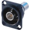 Neutrik Neutrik NTR-NBB75DFIB, BNC, juoda, sidabrinė, žalvaris, polioksimetilenas (POM), PTFE, cinko plienas, IEC 6016908, MIL 348A, 26 mm, 34 mm