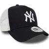 New Era New York Yankees kepurė Clean A Frame Trucker Juodas- und -balta (11588489)