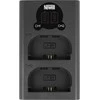 Dviejų kanalų įkroviklis Newell DL-USB-C skirtas LP-E6