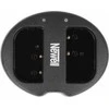 Dviejų kanalų įkroviklis Newell SDC-USB skirtas DMW-BLF19E baterijoms