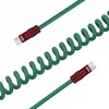 Kabelis - Newell USB-C į USB-C 100W 1.5m Silikoninė Žalia-Bordo