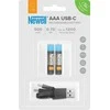 Newell AAA USB-C baterijos su įkrovimo laidu
