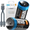 Newell CR123A įkraunamos baterijos su USB-C įkrovimo laidu