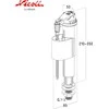 Vožtuvas Nicoll SIL50, 210 mm