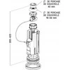 Vandens nuleidimo mechanizmas Nicoll 3V10S