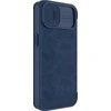 Dėklas Nillkin Qin Pro Leather Apple iPhone 14 Plus mėlynas