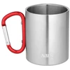 Nils Extreme NC17110 KUBEK KEMPINGOWY Z KARABIŃCZYKIEM 330 ML STAL NIERDZEWNA Raudonas NILS CAMP
