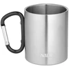 Nils Extreme NC17110 KUBEK KEMPINGOWY Z KARABIŃCZYKIEM 330 ML STAL NIERDZEWNA JUODA NILS CAMP