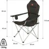Nils Extreme Camping Chair NC3080 juoda-raudona