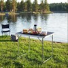 Nils Extreme NC3401 Kempingo stalas 60x40x50 cm tamsiai pilkas Nils Camp