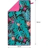 Rankšluostis Nils Extreme NCR14 LEAVES MICROFIBRE TOWEL 160x80 cm NILS CAMP