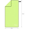 Nils Extreme Nils Aqua NAR11 mikropluošto rankšluostis 140x70 cm žalias