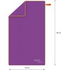 Nils Extreme Nils Aqua NAR12 mikropluošto rankšluostis 180x100 cm violetinis