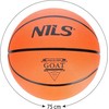 Krepšinio kamuolys NPK272 BASKETBALL Oranžinis GOAT 7 NILS