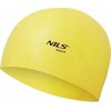 Nils Extreme NQC SOLID COLOR Geltonas SILICONE SWIMMING CAP DOTS NILS AQUA