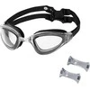 NQG180AF Juodas SWIMMING GOGGLES NILS AQUA
