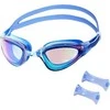 Mėlyna NQG180MAF Mėlynas/ RAINBOW SWIMMING GOGGLES NILS AQUA