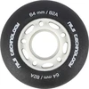 Nils Extreme PU 64x24 82A juodas matinis ratas (4 vnt.)
