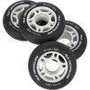 Nils Extreme PU 70x24 82A juodas matinis ratas (4 vnt.)