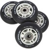 Nils Extreme PU 70x24 82A Juodas MEDŽIAGA (4 vnt) + ABEC- 9 (8 vnt) NILS EXTREME