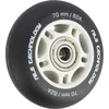 Nils Extreme PU 70x24 82A Juodas MEDŽIAGA (4 vnt) + ABEC- 9 (8 vnt) NILS EXTREME