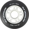 Nils Extreme PU 76x24 82A juodas matinis ratas (4 vnt.)
