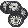 Ratukai riedučiams Nils Extreme 80mm/82A su guoliais, juodi