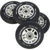 Nils Extreme PU 84x24 82A Juodas MEDŽIAGA (4 vnt.) + ABEC- 9 CHROME (8 vnt.)