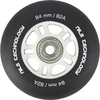 Nils Extreme PU 84x24 82A Juodas MEDŽIAGA (4 vnt.) + ABEC- 9 CHROME (8 vnt.)