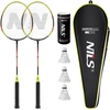 Badmintono raketės NRZ204-1 aliuminis + 3 plunksniniai voleniai + NILS dėklas
