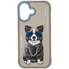 „Nimmy Glasses Cool nag“ dėklas „iPhone 17“ – pilkas
