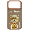 Dėklas Nimmy Cool&Cute 2.0 Bear Case for iPhone 17 Pro Max - rusvai gelsvas