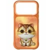 „Nimmy Big Eyed Pet 2.0“ katino formos dėklas, skirtas „iPhone 17 Pro“ - oranžinis