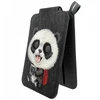 Magnetinis telefono laikiklis „Nimmy New Big-Eye Cute Pets 2.0 Panda“ juodos spalvos
