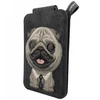 Magnetinis telefono laikiklis-piniginė Nimmy New Big-Eye Cute Pets 2.0 Dog juodos spalvos