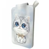 Dėklas Nimmy New Big-Eye Cute Pets 2.0 magnetinė piniginė katėms su telefono laikikliu - pilka