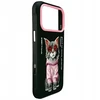 „Nimmy Glasses“ stilingas katino formos dėklas, skirtas „iPhone 17 Pro“ – juodas