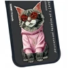 „Nimmy Glasses“ stilingas katino formos dėklas, skirtas „iPhone 17 Pro“ – juodas