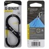 Nite Ize S- Biner SlideLock # 4 juodas nerūdijantis plienas (LSB4-01-R3)