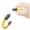 Nitecore NLink10 USB-C laidas su geltonu tekstiliniu korpusu