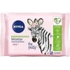 Nivea MicellAir Skin Breathe 3in1 biologiškai skaidžios micelinės makiažo valiklio servetėlės 25vnt.